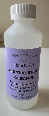 Acrylic Brush Cleaner by Liberty Art 8 oz. Bottle (Compare to Better Way)