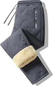 [Generic] Unisex Thermal Pants, Winter Lambswool Thermal Pants Leisure Pants Waterproof Windproof