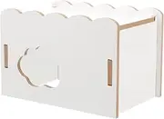 ORFOFE Wooden Hamster Hideout Durable Animal House for Guinea Pigs and Dwarf Rabbits Safe Sturdy Design for Play and Exercise Fun Decorative Wood Cave