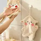 Cute Hand Towel Coral Plush Hand Cloth Kitchen Accessories Bath Towel Kitchen