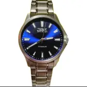 Solid Titanium Invicta TI-22 Men's Watch 43mm Silver/Blue 47517 NEW