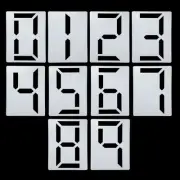 8 Inch Number Stencils 0-9 Plastic Number Stencils Digital Templates, Style E