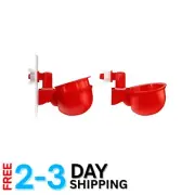 Versatile Poultry Watering System - 3 Auto-Fill Cups for Chickens, Geese & Quail