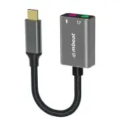 MBEAT Elite USB-C to 3.5mm Audio and Microphone Adapter - Adds Headphone Audio a