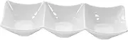 [Ipetboom] Three Grid Household Dipping Bowl Multi Function Seasoning Dish for Sauces and Condiments Practical Appetizer Plate for Parties and Everyday Use Safe Materials Easy to Clean Space