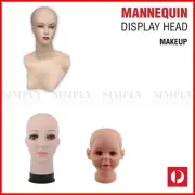 Mannequin Head Stand Female Makeup Display Model Plastic Manikin Wig Hair Dummy