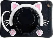 Compatible with Samsung Galaxy Tab A8 10.5 2021, Silicone Cat Case with 360° Kickstand with Handle Shockproof Cover Case for Galaxy Tab A8 10.5" X200/X205