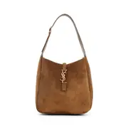 [Saint Laurent] Saint Laurent-Orange Caramel Le 5 À 7 Suede Calf Leather Shoulder Bag-Donna OS OS