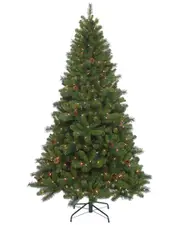 Kurt Adler 7.5ft Pre-Lit Clear Burlington Spruce