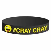 Mega Fun Moody Bands - 3/4" Silicone Band - Emoji Face with Saying