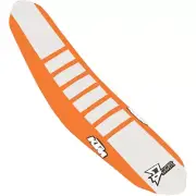 D-COR SEAT COVER ORG/WHT/ORG KTM SX/F 250-450 30-30-313 fitment in desc