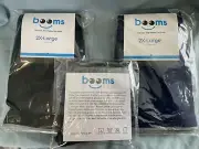 Booms Knee High Compression Socks 2XL 15-20 mmHg 3 Pair Unisex NIP