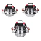 Small Pressure Cooker, Stainless Steel Pressure Cooker Portable Pressure Canner