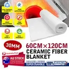 30MM Ceramic Fiber Blanket Fireproof Insulation Mat Fit Oven Stoves Kilns Forges