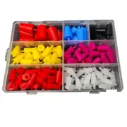 Silicone Masking Cone Assortment Kit with 60 Pieces for Powder Coating