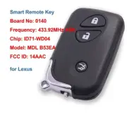 PCB 0140 Model: MDL B53EA Smart Remote Key Fob for Lexus ES350 IS250 IS350 GS300