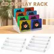 Acrylic CD Display Stand Transparent Desktop Storage Rack Large Capacity D2S