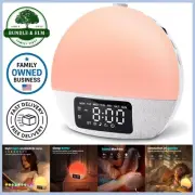 Sunrise Alarm Clock White Noise Sound Machine 25 Sounds Night Lights Bluetooth