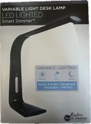 Zadro Variable Light Desk Lamp LED Lighted w/ Smart Dimmer