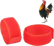 Nylon Chicken Neck Belt, 2 Pack Rooster No Crow Adjustable Chicken Collar Anti Hook Noise Prevent Chickens from Screaming Disturbing Neighbors for Roosters Cockerel Pet Chickens (Regular Style)