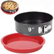Premium 9-Inch Springform Pan - Round Cake Pans for Baking, Leak-Proof 9 Inch