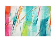Modern Art Multi Color Canvas Print