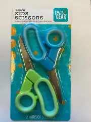 Pen + Gear Kids' Scissors 5" school supply homeschool kids crafts blue and green