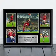 Alejandro Garnacho Autographed Collage Photos Poster. Great Memorabilia