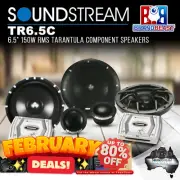 Soundstream TR6.5C 6.5″ 150W RMS Tarantula Component Speaker – Pair