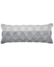 LR Home Contemporary Geometric Textured Triangle Lumbar Throw Pillow