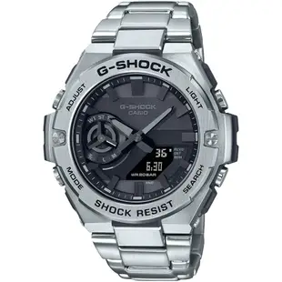 CASIO 卡西歐 G-SHOCK 太陽能 碳核心防護藍牙雙顯手錶 送禮推薦 GST-B500D-1A1