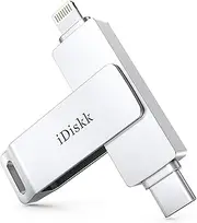 MFi Certified iDiskk 931GB Photo Vault for iPhone USB Storage Photo Flash Drive Transfer Stick for iPhone Picture External Storage iPad Lightning USB C Android Photo Storage Photo Stick