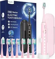 Electric Toothbrush Sonic Toothbrush for Adults and Children - Electric Toothbrush with 8 Brush Heads and 5 Modes. 90 Days Battery Life, 2 Minutes Smart Timer, Travel Case