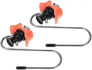 2 Pack Hardware Strong Aluminum Rv Track Lock for Single Rail Trailer Tie Down