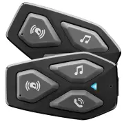Interphone UCOM 3 TP Dual Bluetooth Motorcycle Intercom Headset Sena Compatible