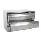 Polar U-Series 2 Drawer Counter Fridge Freezer with Lockable Castors - 6 x GN