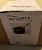 MICHELANGELO Nonstick Copper Sauce Pan 2 Quart Brand New In Box.
