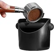 Xugoox Modern Knock Box Espresso, Coffee Grounds Knock Box, Espresso Grounds Container, Used Coffee Grounds Container, Coffee Ground Bin with Knock Bar, Espresso Knock Box, Espresso Accessories