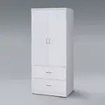 《HOMELIKE》米嵐2.5X6尺衣櫃(白色)