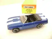 1996 MATCHBOX SUPERFAST #40 69 CAMARO SS 396 CONVERTIBLE NEW IN BOX