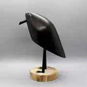 NATIVE AMERICAN-NAVAJO FOLK ART-LARGE BLACK CROW by EDITH JOHN