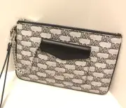 Michael Kors Jet Set Large 2 in 1 Card Case and Wristlet Clutch in Black