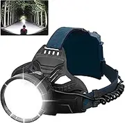 LED Rechargeable Headlamps for Adults, 990000 Lumen Super Bright Headlamp Flashlight 90°Adjustable 4 Mode IPX5 Waterproof USB Rechargeable Head Lamp for Camping Running Hunting Cycling Climbing Hiking