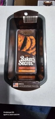 ECKO Bakers Secret Fruitcake / Mini Loaf Pan 5 3/4 x 3 x 2 1/8 New Old Stock