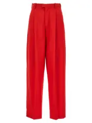[Marni] Marni-Front Pleat Pantaloni Rosso-Donna 36IT Red