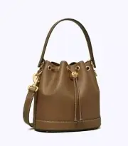 Tory Burch T Monogram Leather Bucket Bag $498