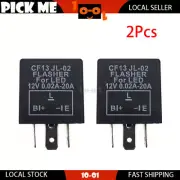 2 x 3Pin 12V CF13 JL-02 Car LED Flasher Relay For Acura RL 2003-2009 2010 2011