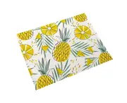 Stain Resistant Bowl Pad Heat Insulation Cotton Linen Non-slip Pineapple Cup Mat Desktop Decor -H