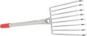 GALPADA Stainless Rake Shell Digging Rake Leaf Leaves Gardening Lawns Garden Lawn Stainless Steel