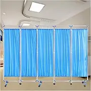 3/4/5/6 Panel Folding Hospital Privacy Screen,with Universal Wheels It can Rotate 360​° can Be Adjusted Freely,for Clinic Examination(5piece)